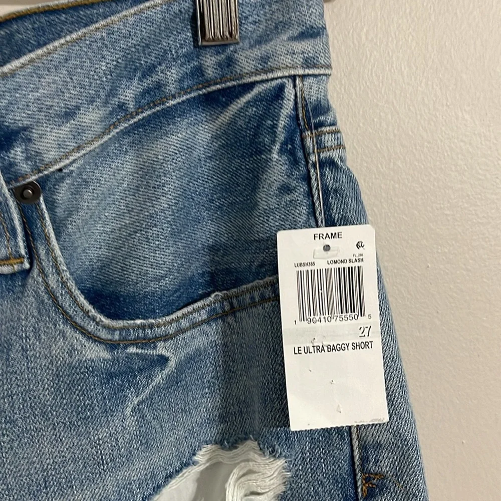 frame women’s ultra baggy jean shorts 27